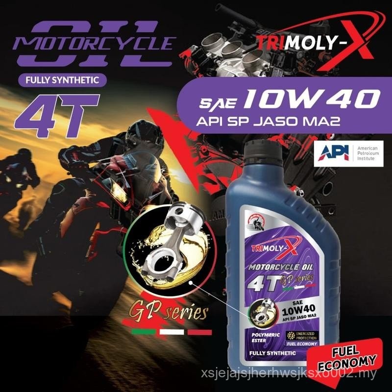 TRIMOLY-X GP SERIES 10w40 4T 1L ESTER Fully Synthetic API SP JASO MA2 ...