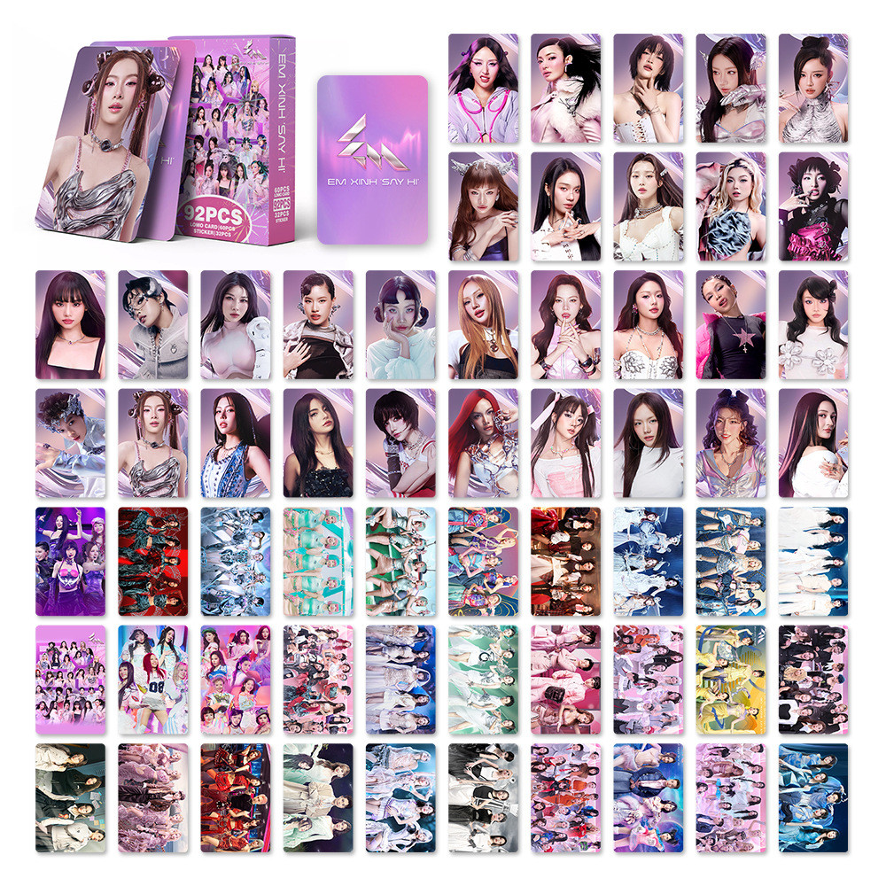 92pcs/box Vietnam Star EM XINH SAY HI Lomo Cards QuangHungmasterD ...