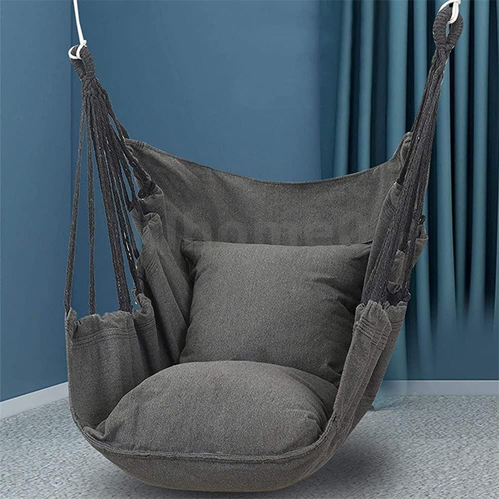 Outdoor Hammock Chair Canvas Swing Seat Garden Patio Balcony Living ...