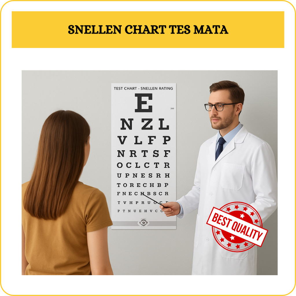 MATA Snellen Chart Eye Test – Eye Health Test Tool Optical Standard ...