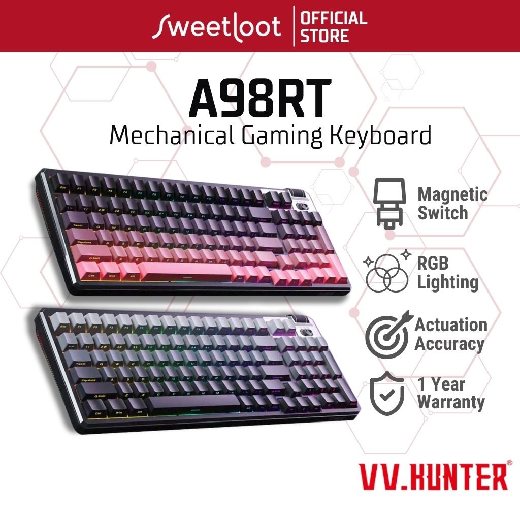 VV.Hunter A98RT Magnetic Switch Mechanical Gaming Keyboard | Shopee ...
