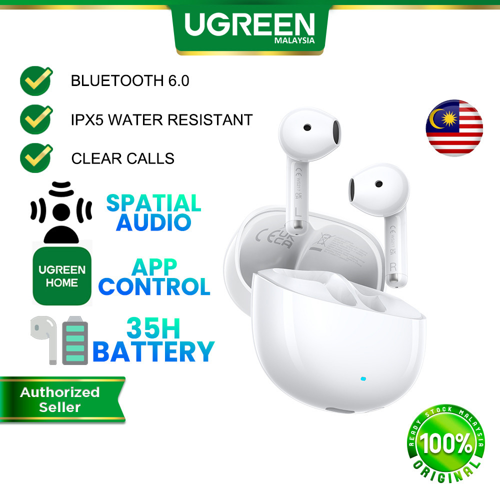 UGREEN H5 Pro LightBuds Wireless Earbuds Bluetooth 6.0 Spatial Audio ...