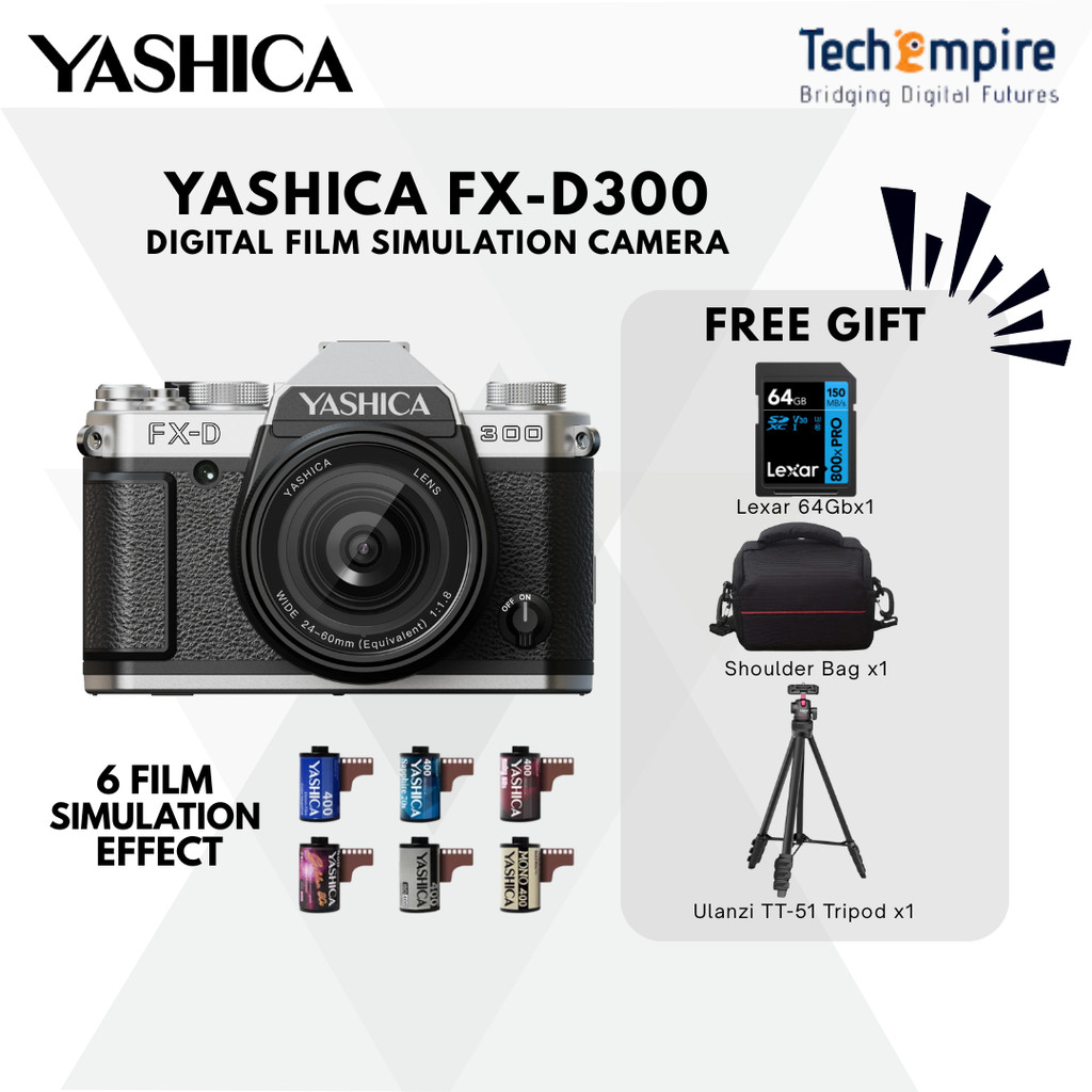 YASHICA FX-D 300 Digital Film Simulation Camera | One Camera Two World ...