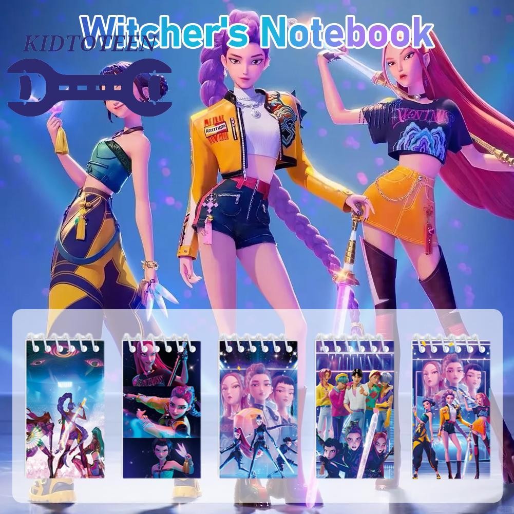 Huntrix K-pop Demon Hunters Notepad Saja Boys Notebook Notebook For ...