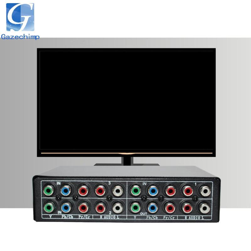 [Gazechimp] 3 in 1 Out Component AV Video Switch Box, AV Splitter Ypbpr ...