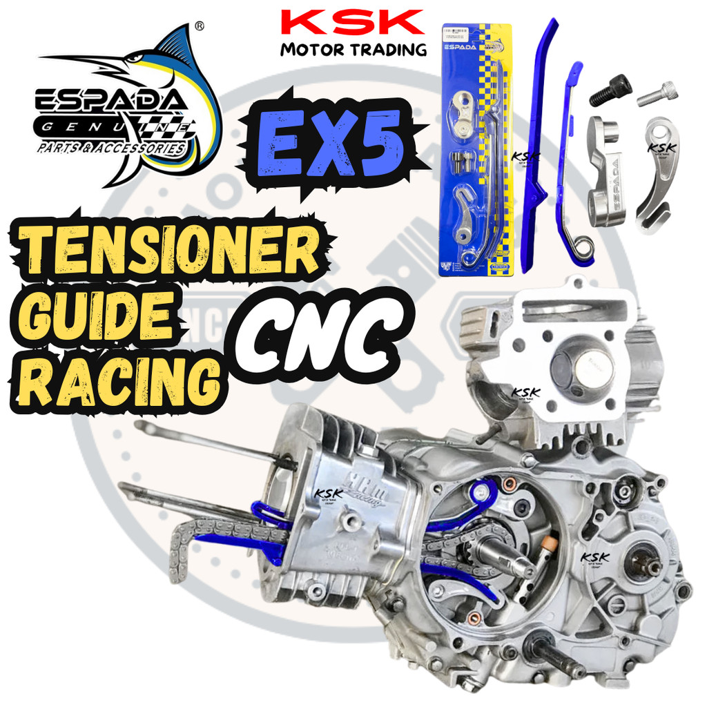 ESPADA CNC RACING TIMING CHAIN TENSIONER GUIDE SET EX5 DREAM WAVE100 ...