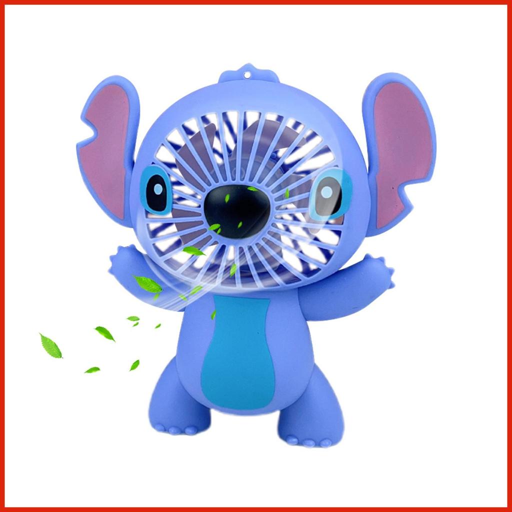 Small Handheld Fan Cartoon Hand Cooling Fan 3-Speed Adjustable ...