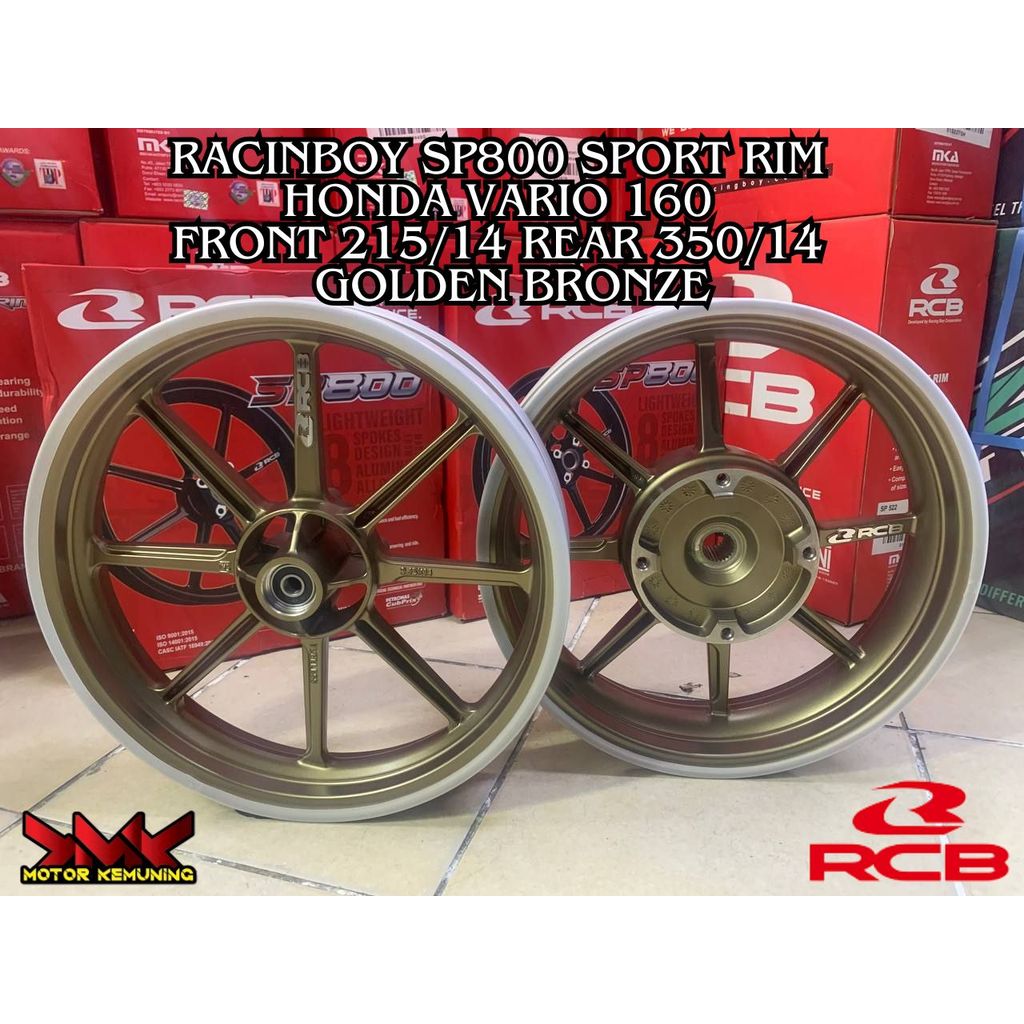LATEST RCB SP800 SPORT RIM HONDA VARIO 160 VARIO160 HONDA 215/350-14 ...
