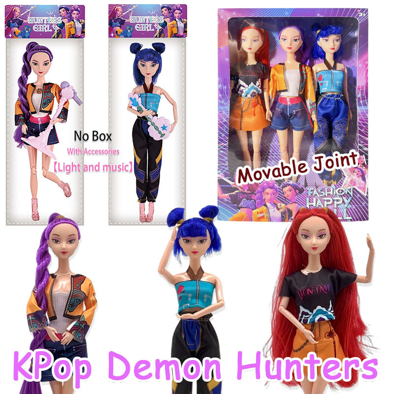 Huntrix KPop Demon Hunters Rumi Zoey with Light and Music Dolls Mira ...