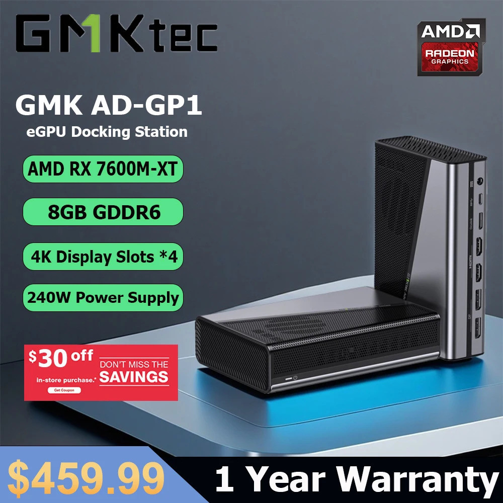 Gmktec Ad-gp1 Egpu Dok Untuk Mini Pc Laptop Stesen Dok Gpu Luaran ...