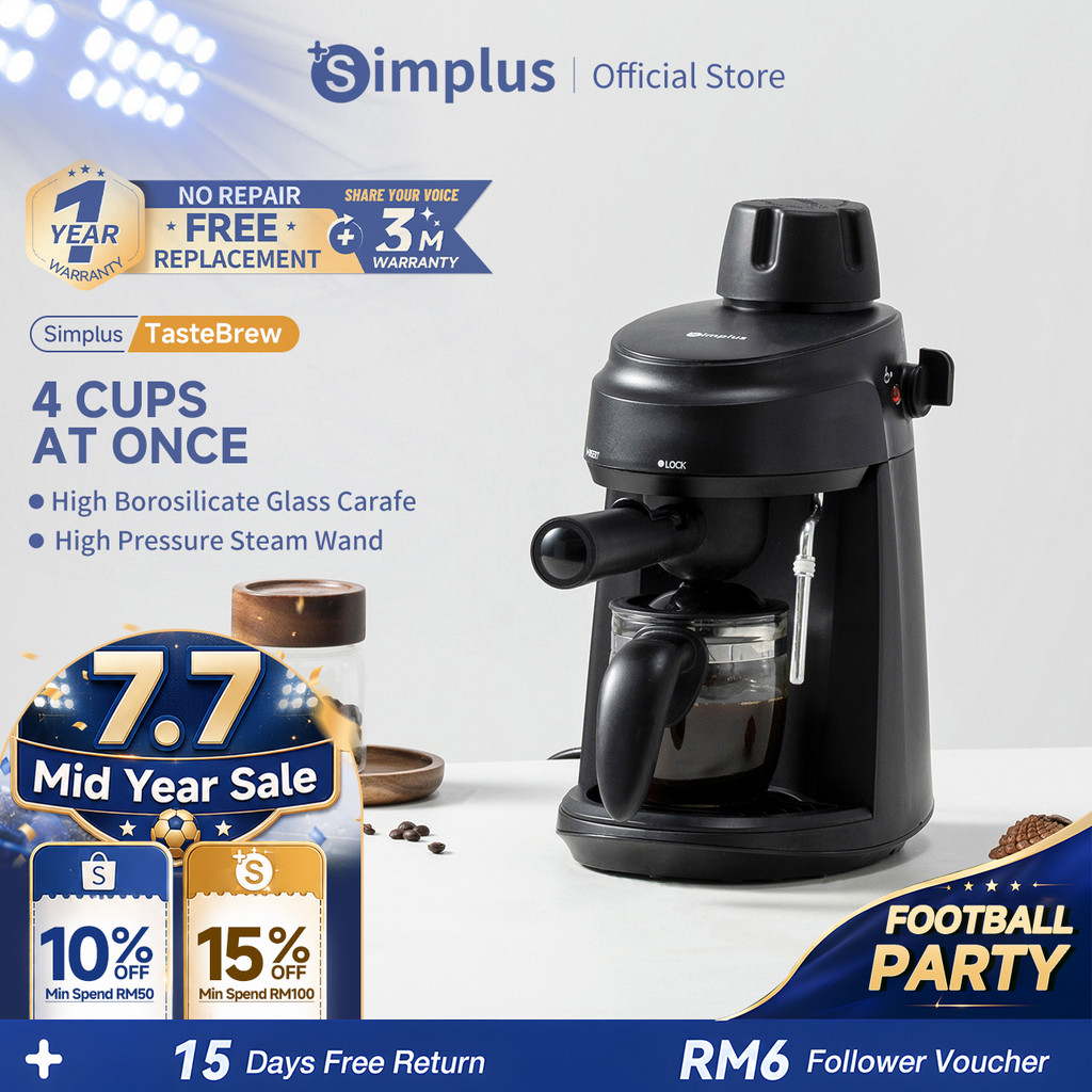 Simplus Coffee Maker Compact Espresso Machine 5Bar Extraction High ...