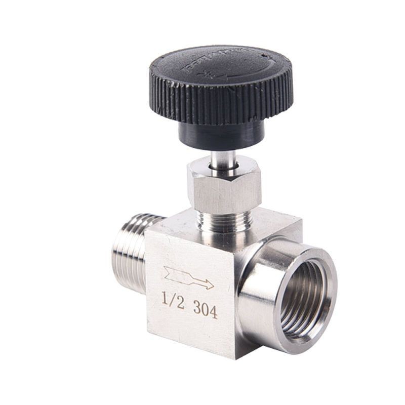 &!304 Stainless Steel Straight-through Needle Valve Inner Outer Thread ...