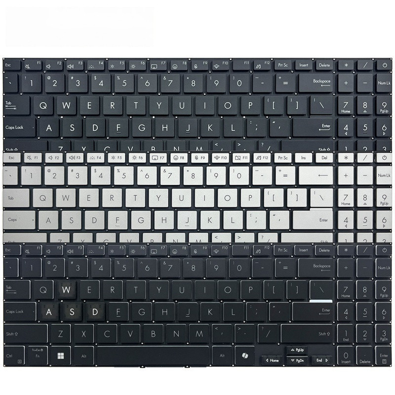 For ASUS V16 Gaming V3607 K3407 A3607V Accessories Laptop Keyboard ...