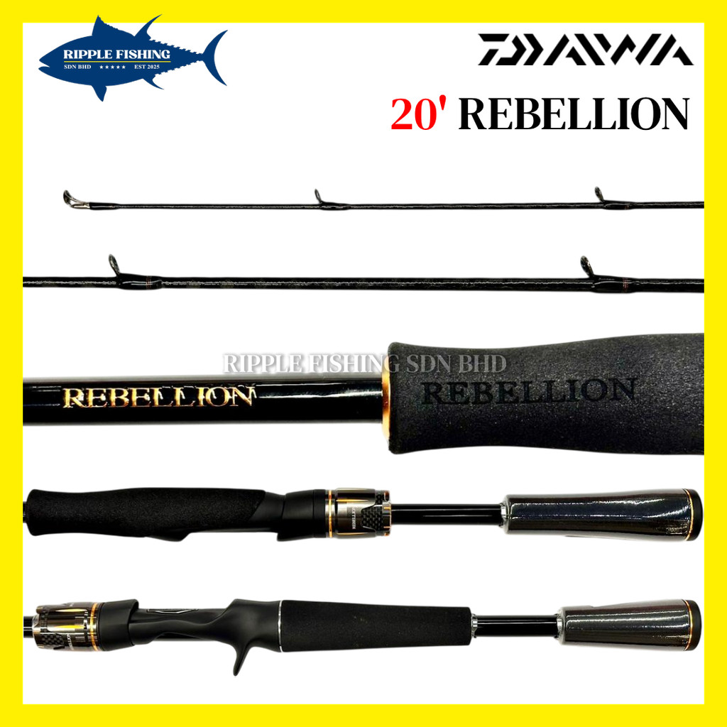 DAIWA 2020 REBELLION SPINNING/ BAITCASTING(BC) FISHING ROD | Shopee ...