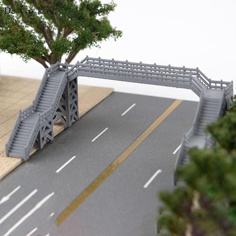 [Devoko] 1:87 DIY Model Train Footbridge DIY Simulation Model ...