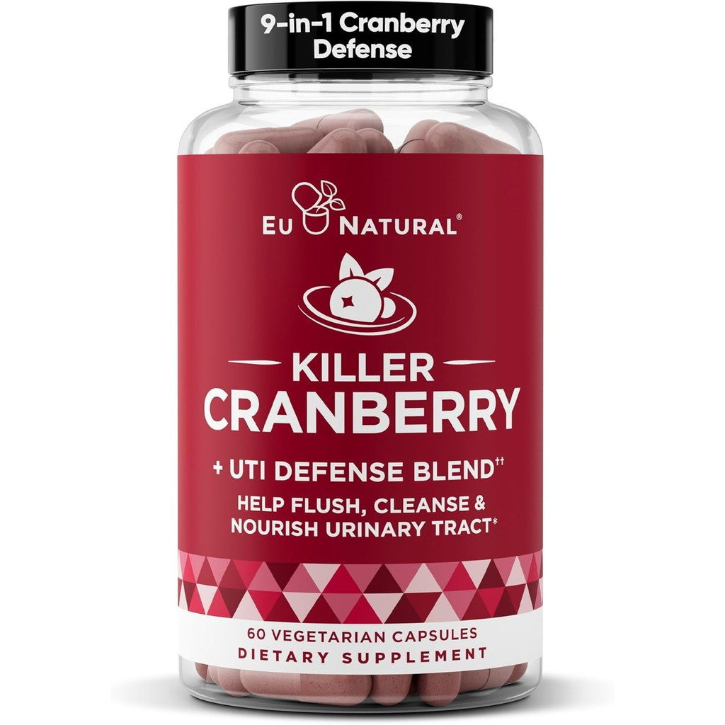 9-In-1 Killer Cranberry Pills for Women – UTI Defense Blend with ...