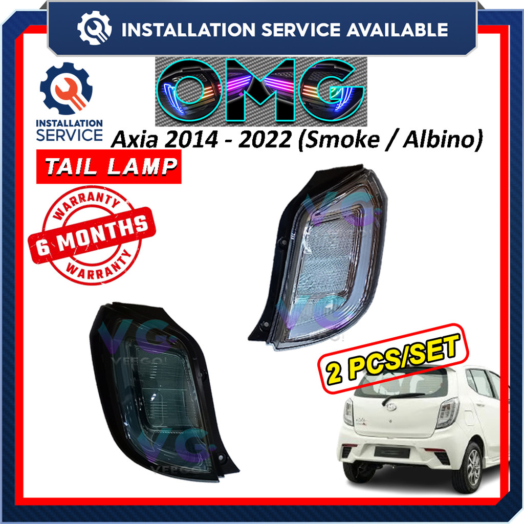 Perodua Axia 2014 - 2022 V2 Led Dynamic Tail Lamp With Signal Running ...
