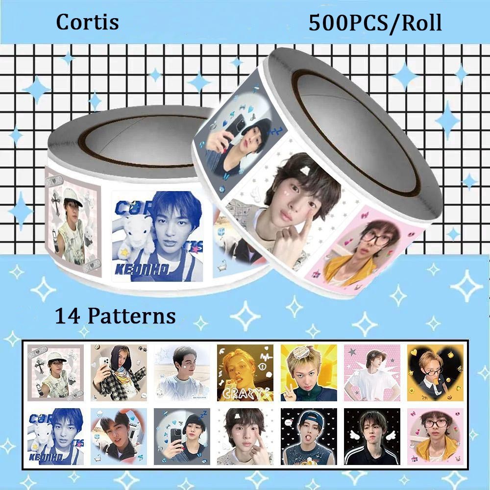 500PCS/Roll Hot CORTIS Stickers Waterproof KPOP Boys Band Fashion ...