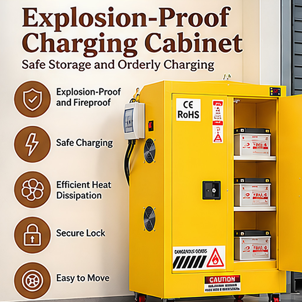Fire Resistant Lithium Battery Safety Cabinet with Smoke Alarm | Shopee ...