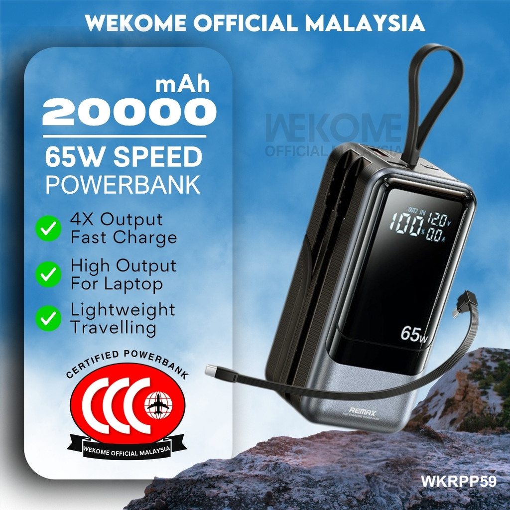 REMAX Original Powerbank 20000mAh Original Super 65W Fast Charging ...