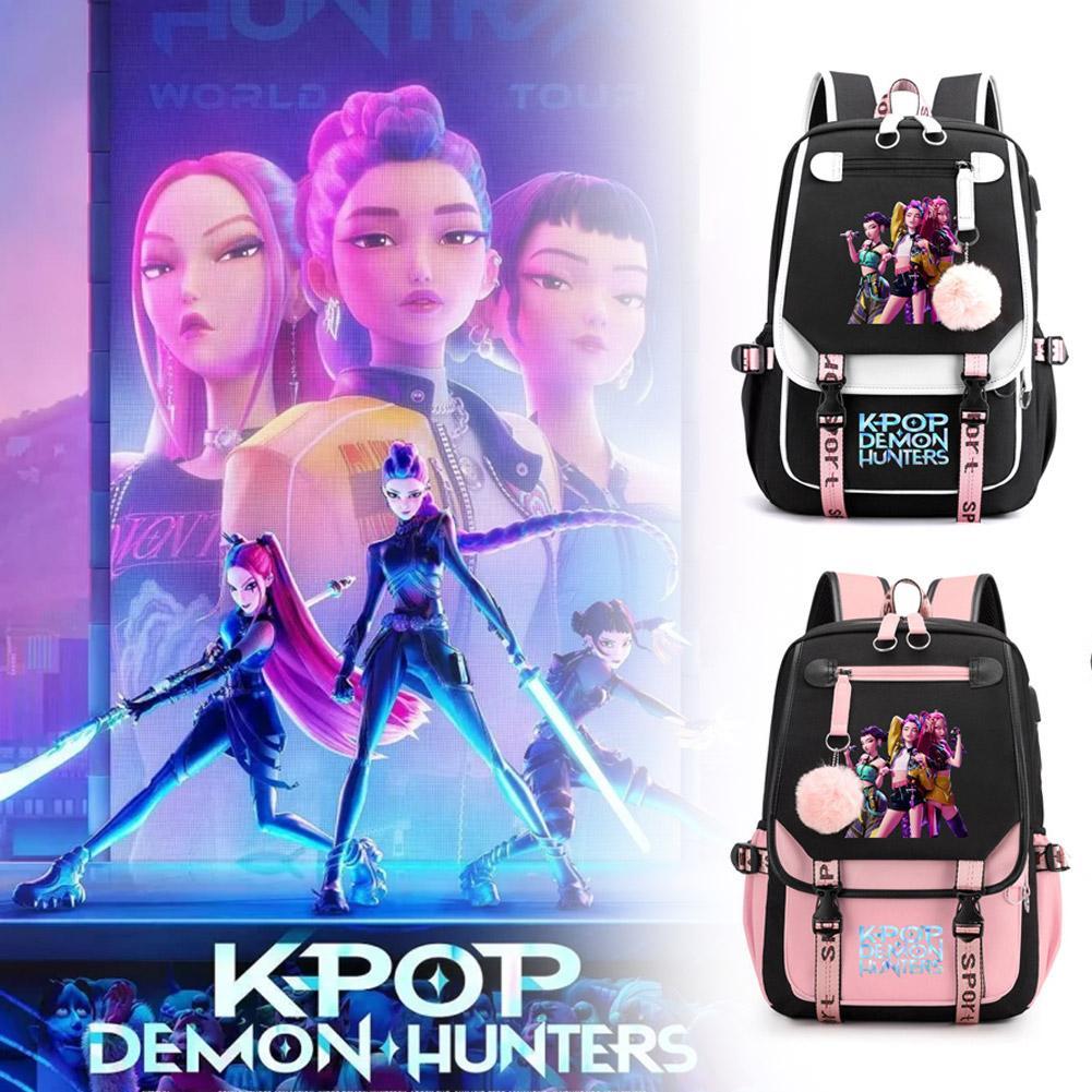K-Pop Demon Hunters Backpack For Student Large Capacity Lightweight ...