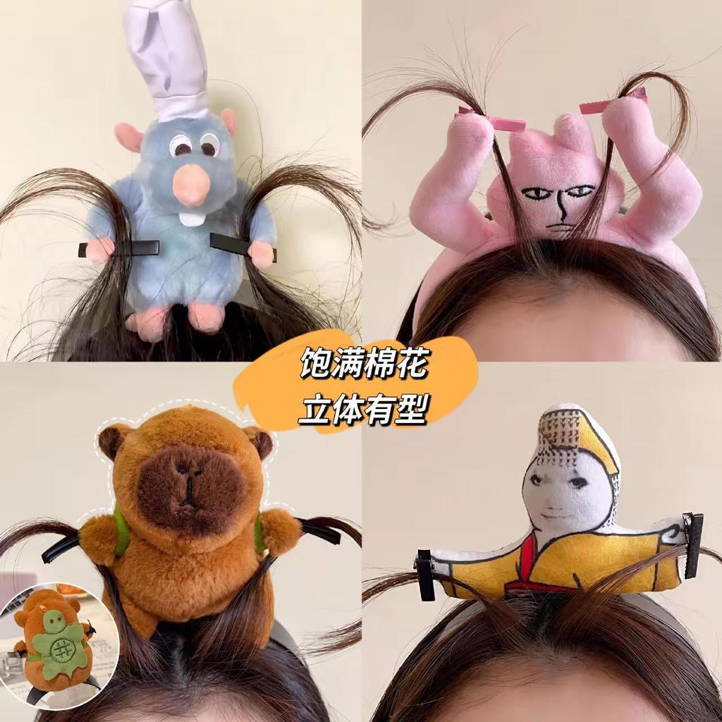 Rabbit Funny Headband Cooking Rat King Wash Face Catch Bangs Hair ...