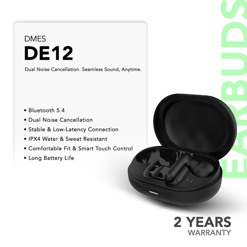 Dmes DE12 Wireless Earbuds Bluetooth 5.4 IPX4 Water Resistant 60ms Low ...