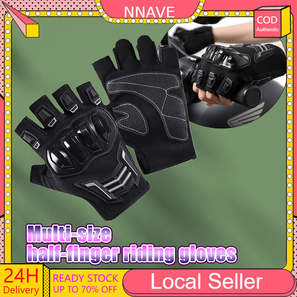 Motorcycle Riding Glove Summer Breathable Wear Resistant Fiber Bike ...