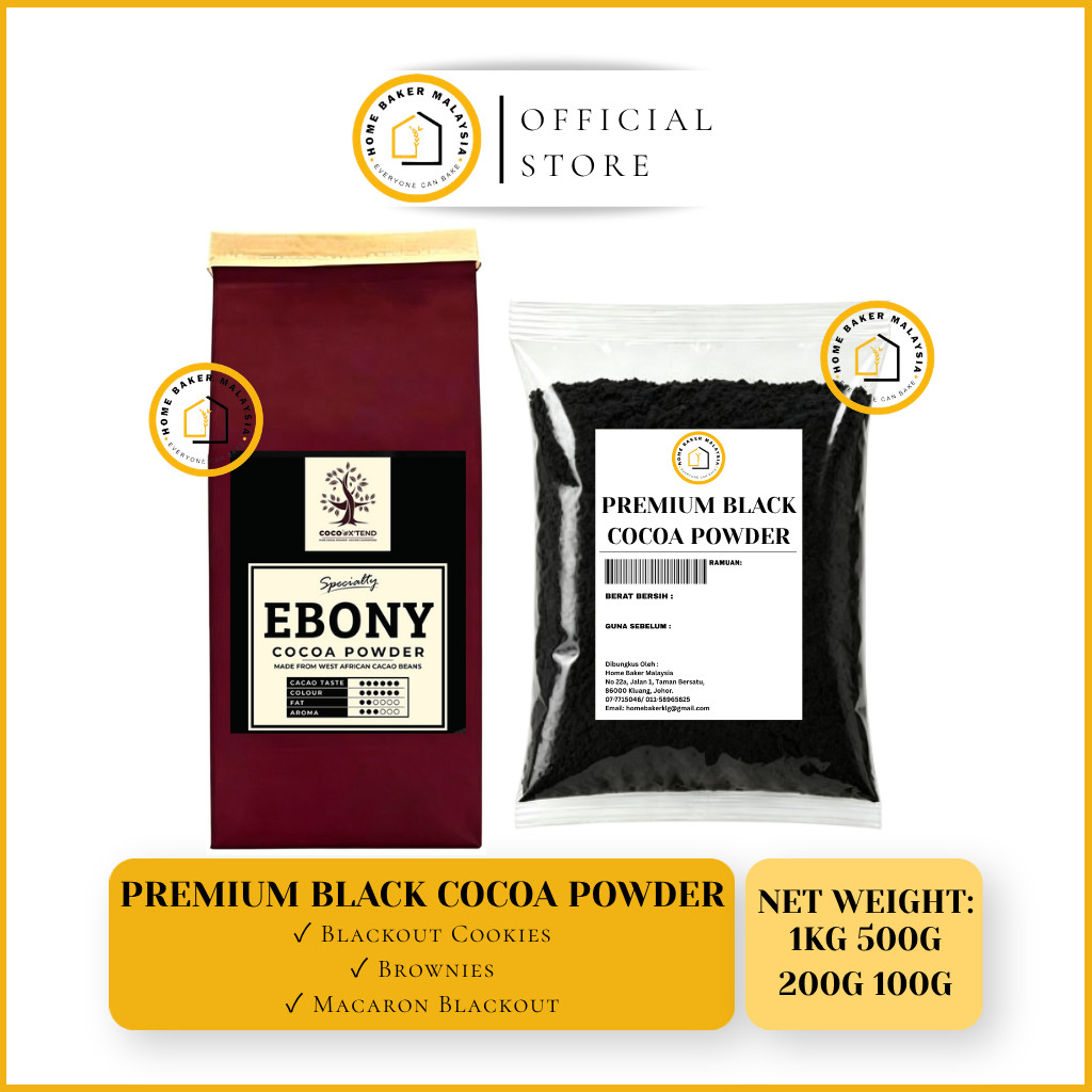 PREMIUM DARK COCOA POWDER / BLACK COCOA POWDER / SERBUK KOKO HITAM 1KG ...