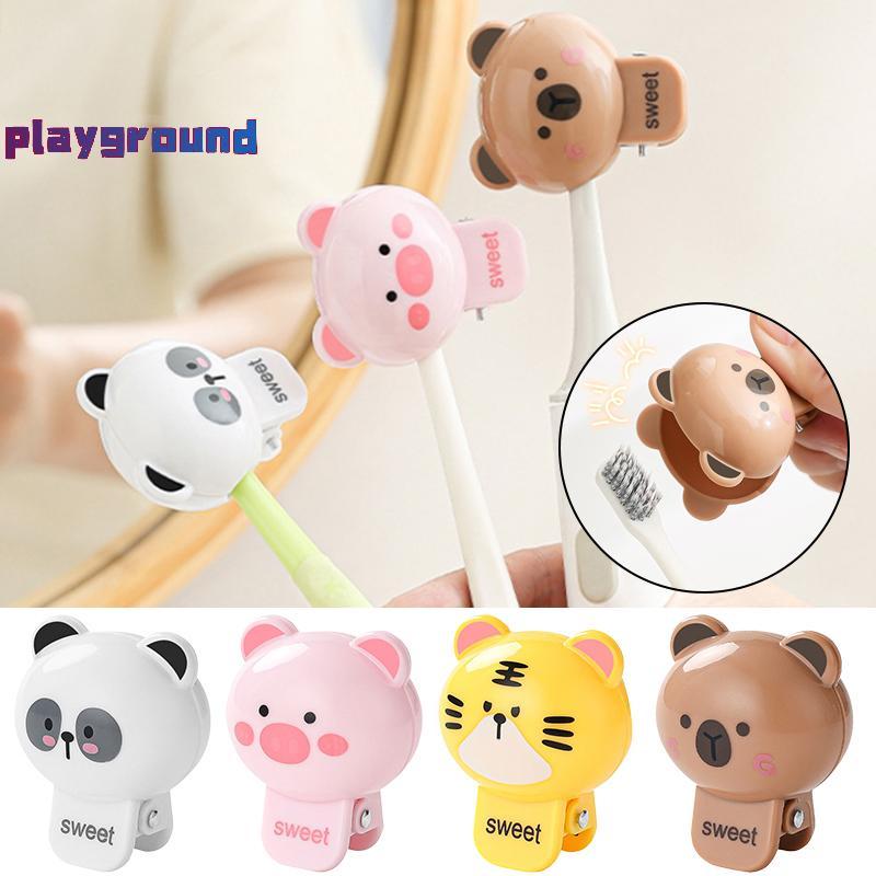 [playground] 1/2/4pcs Animals Toothbrush Head Cover Clips Capibara ...