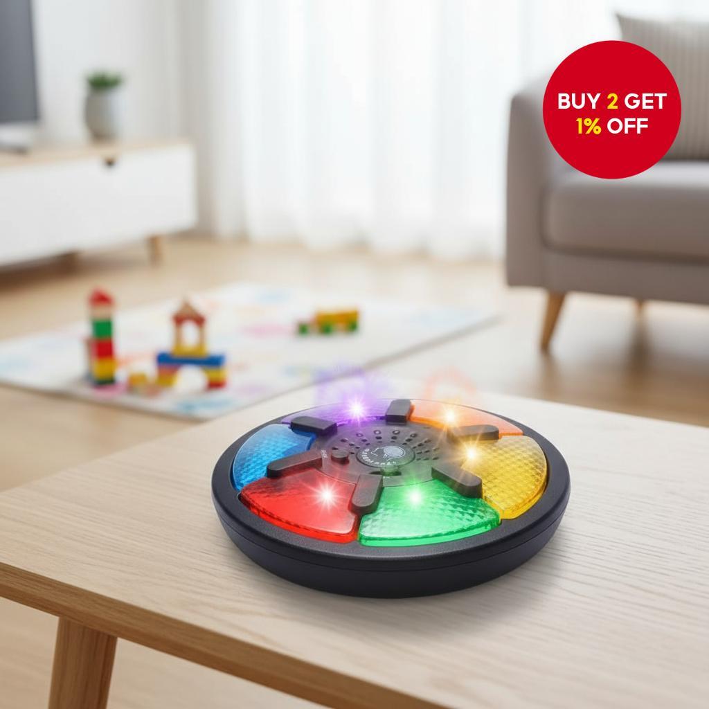An interactive memory trainer for kids with LED lights and sounds ...