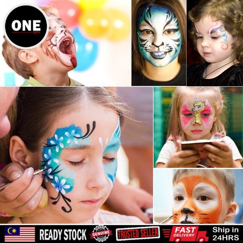 30 Colors Non-toxic Water Based Face & Body Paint Set for Party Cosplay ...