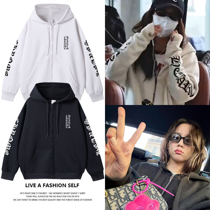 jisoo-same-style-coat-kpop-fan-fashion-printed-zipper-hoodie-blackpink