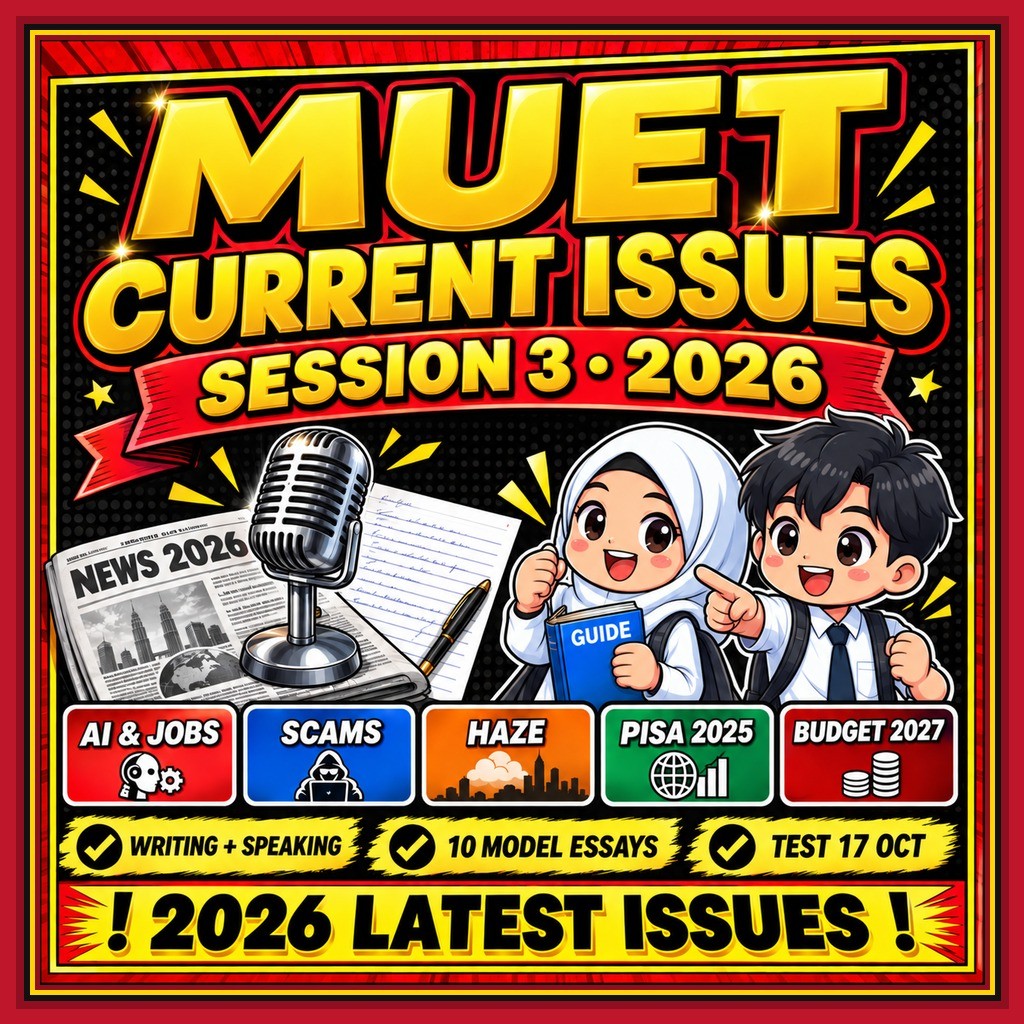 MUET Current Issues 2026 Writing and Speaking Model Essays Task 1 Task ...