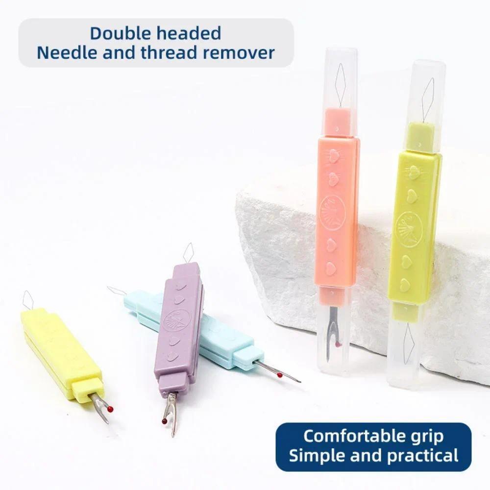 2 in 1 Needle Threader Seam Ripper Threading Seam Remover for Sewing ...