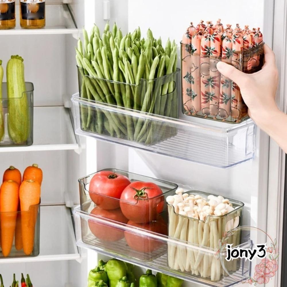 JONY Refrigerator Storage Box, Thicken Stackable Fridge Organizer Rack ...