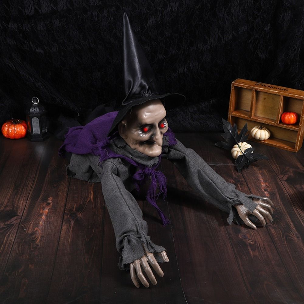 MXBEAUTY Halloween Crawling Ghost, Electric Bald Head Yard Bloody ...