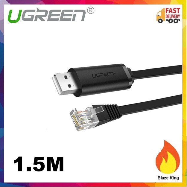 UGREEN USB A to RJ45 Console Cable RS232 Serial Converter Adapter Cisco ...