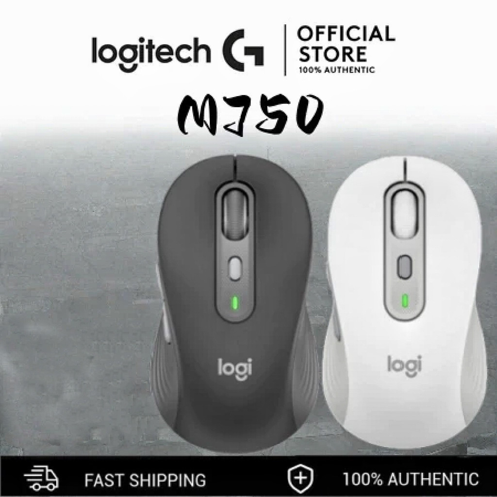 Logitech M750 Silent Wireless Mouse Symmetrical Design 2000DPI High ...