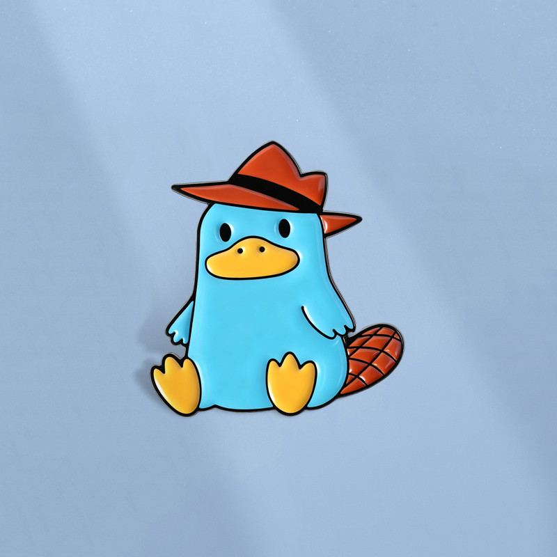 Cartoon Cute Platypus Perry Enamel Pin Anime Phineas and Ferb Brooch ...