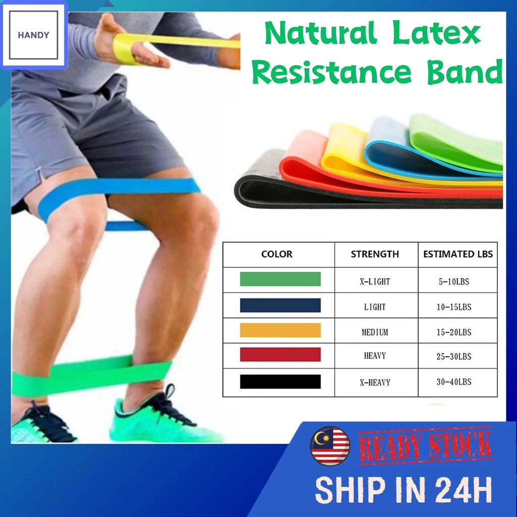 Exercise Band Yoga Gym Hip Training Resistance Band Workout Set Elastic ...