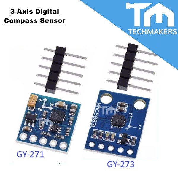 GY-271 GY-273 3-Axis Electronic Digital Compass Sensor Module HCM5883L HCM 5883 for Arduino TechMakers