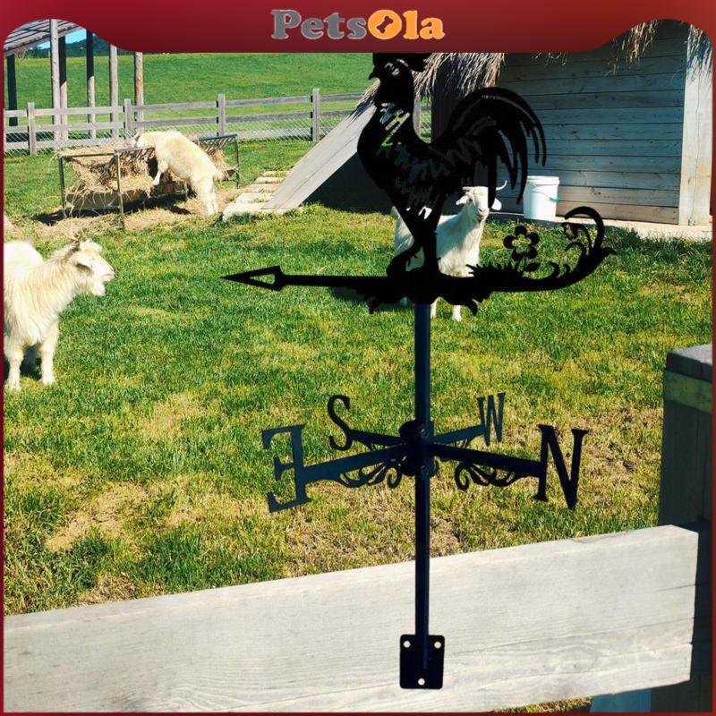 [PETSOLA] Rooster Weathervane Wind Direction Indicator Chicken Weather ...