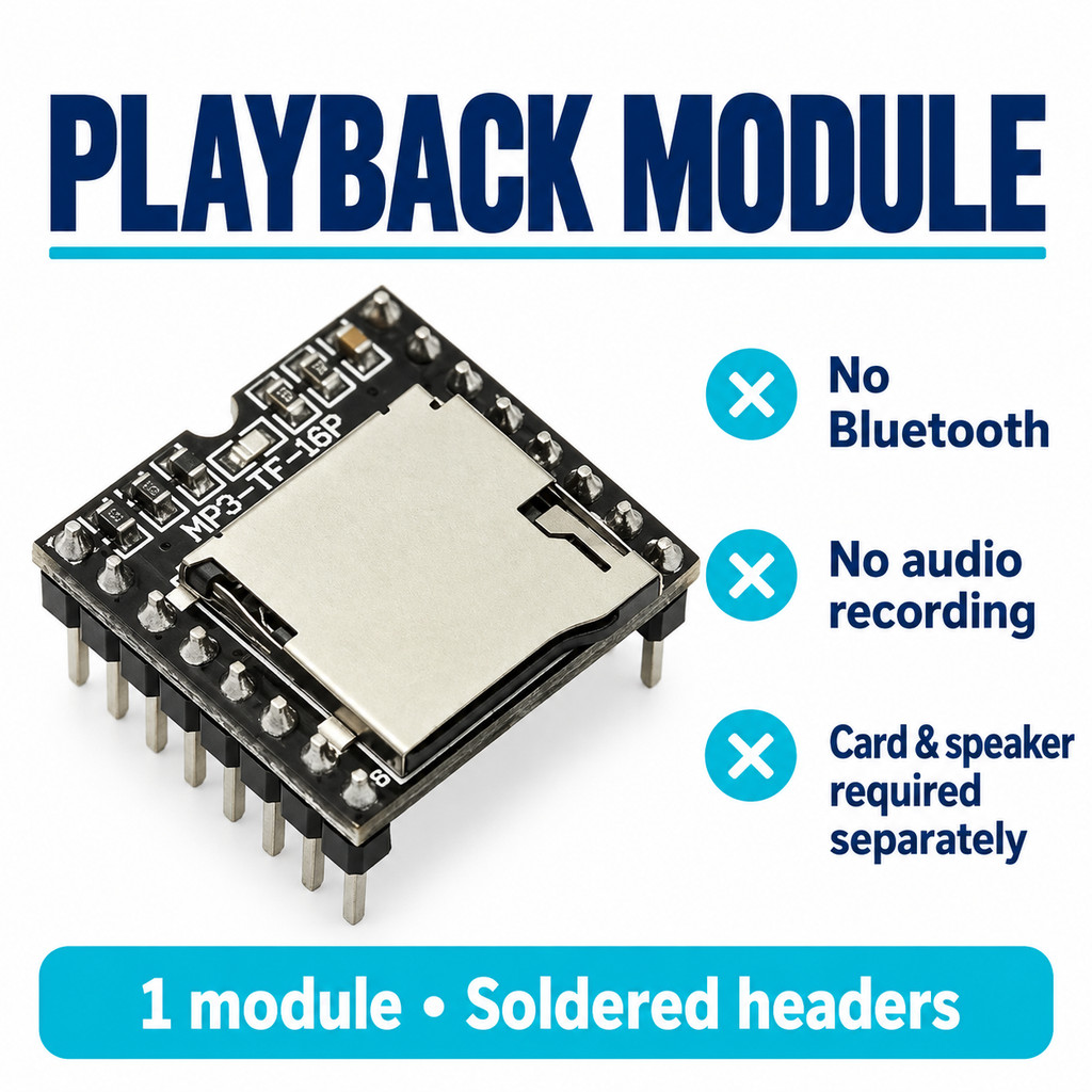 DFPlayer Mini MP3 Player Module MicroSD TF UART Audio Board for Arduino ...