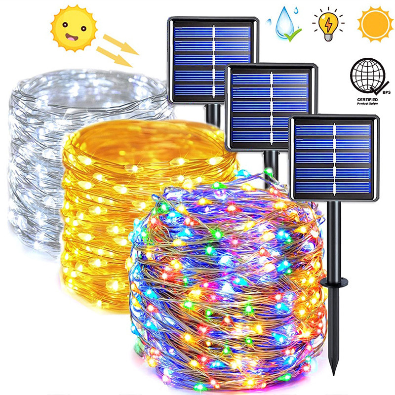 32M Solar Fairy String LED Fairy lights Party Garden Decor Outdoor Lamp ...