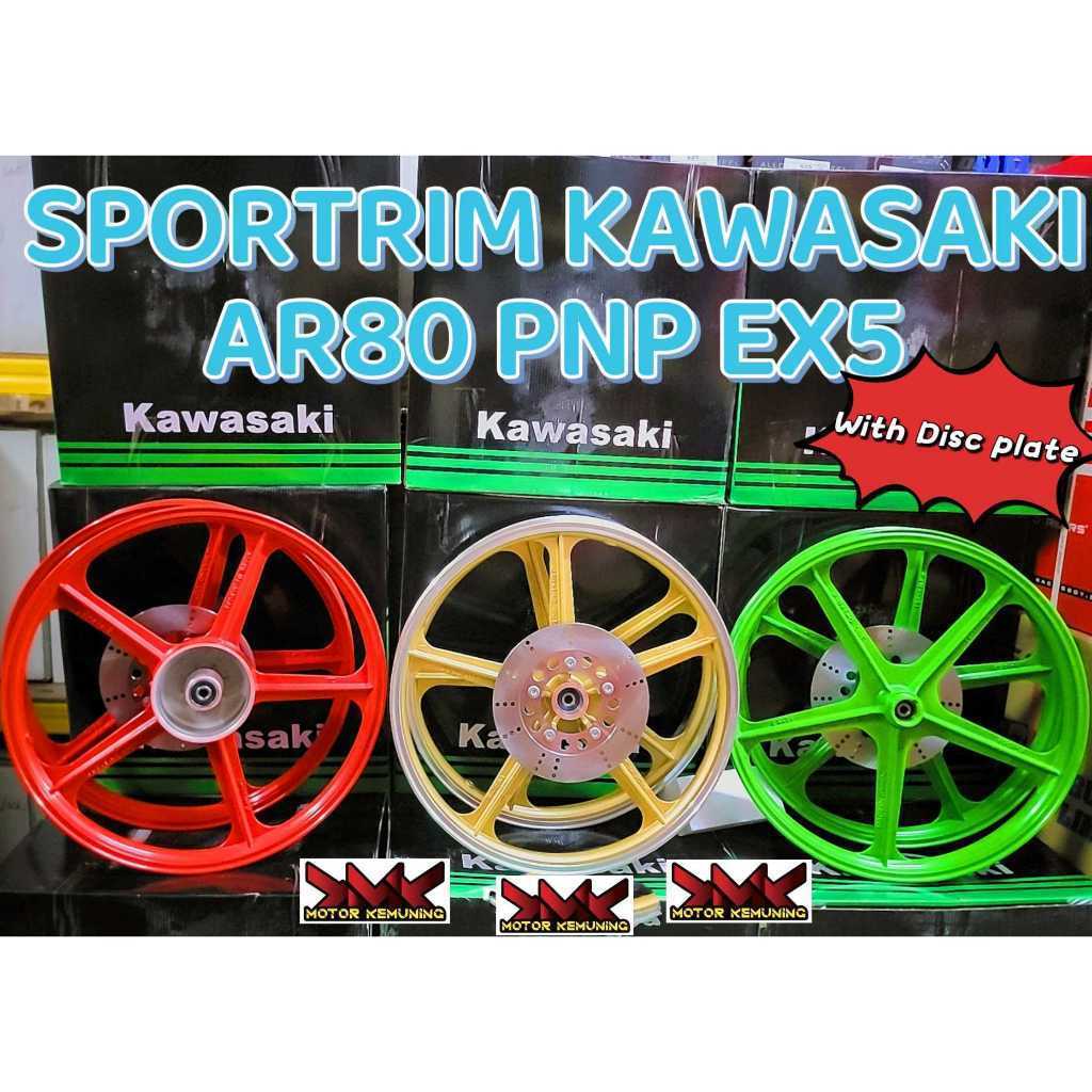 KAWASAKI🔥 CUSTOM AR80 SPORT RIM 18INCI 5 BATANG ENKEI SPORTRIM AR 80 ...
