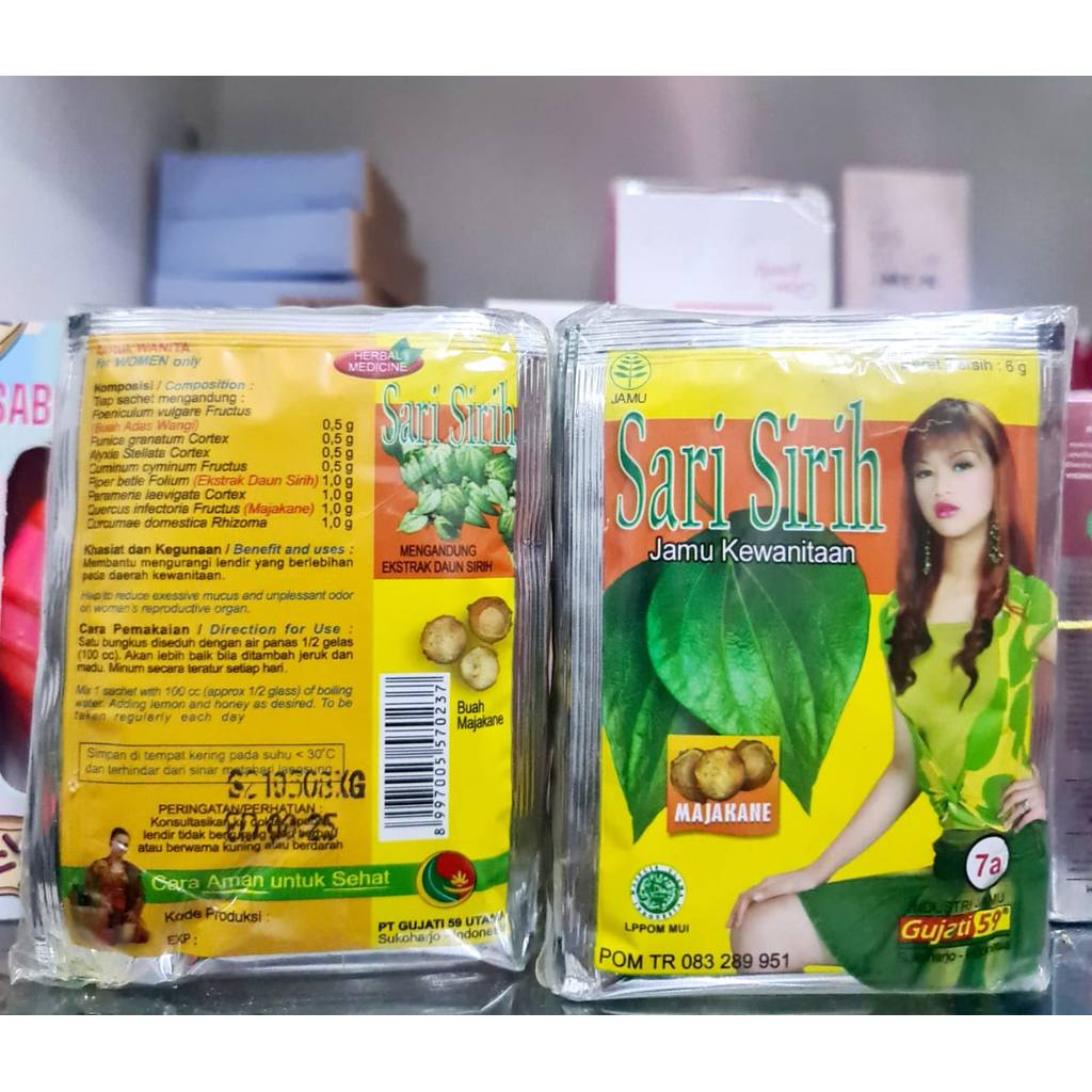 Jamu Sari sirih jamu Gujati 59 jamu kewanitaan. | Shopee Malaysia