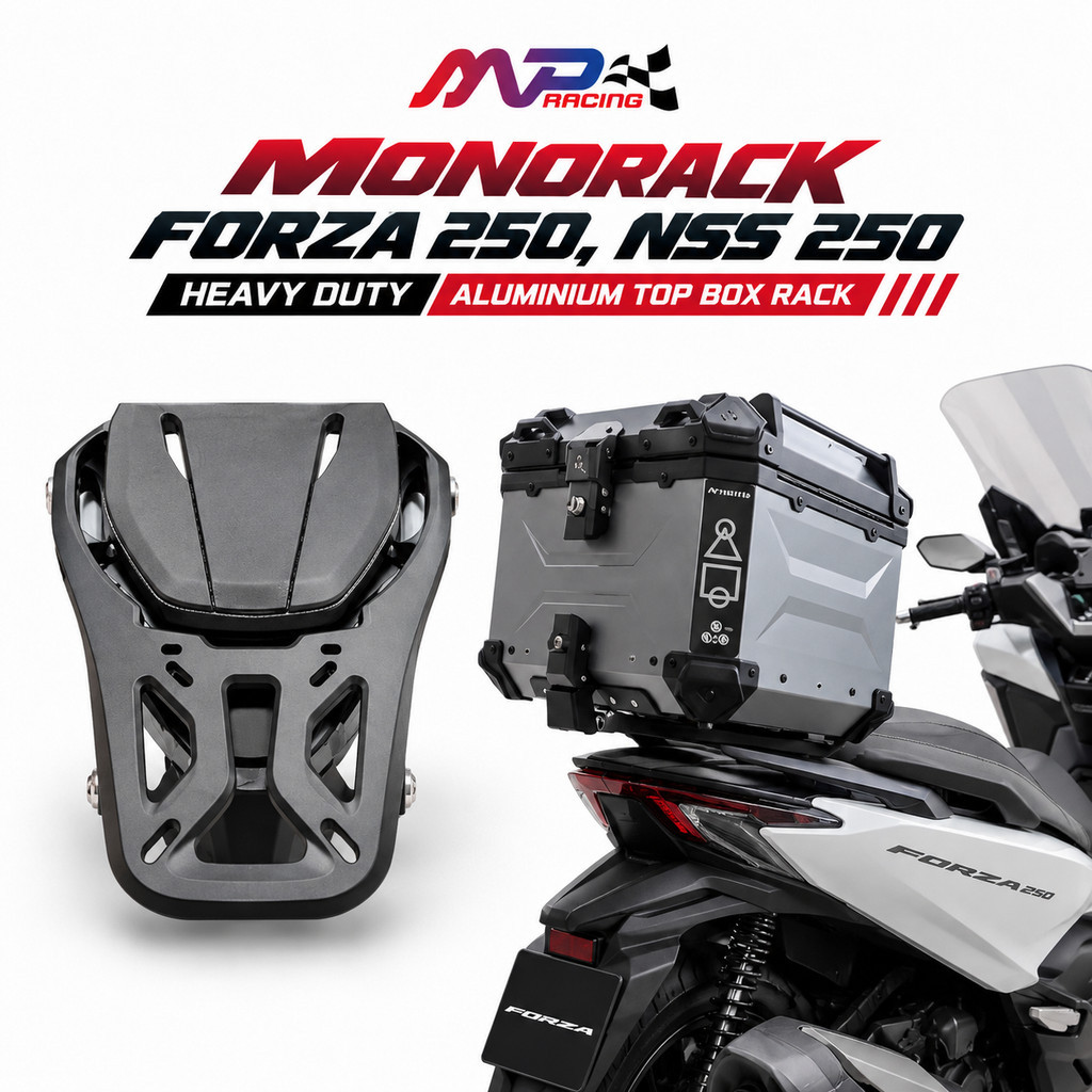 Honda Forza 250,NSS 250 Mono Rack,Top Rack,Motorcycle Rack | Shopee ...