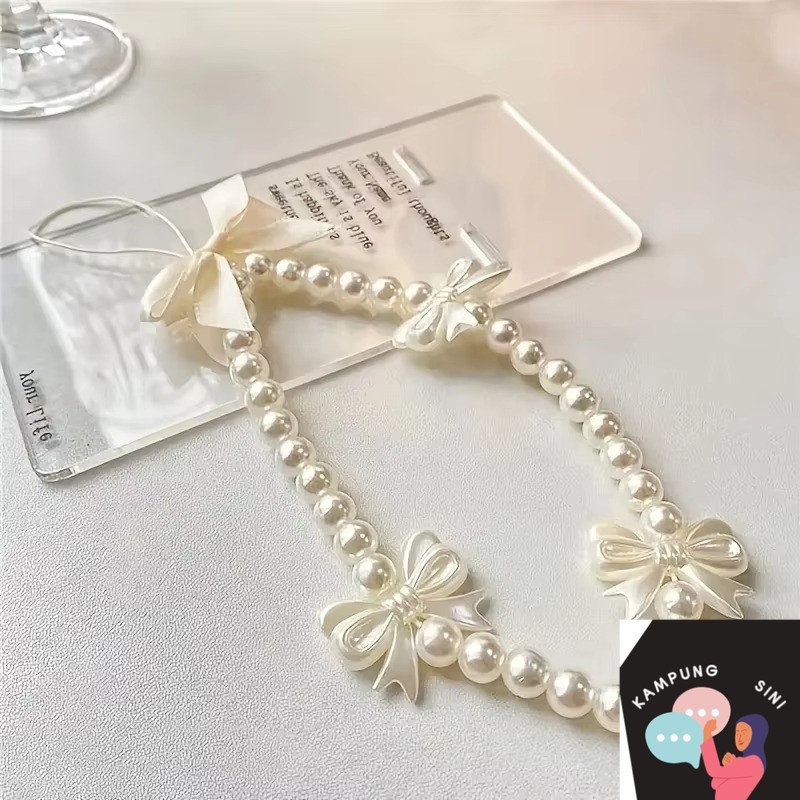 SRetroStyle Sweet and Cute Pink Bow Mobile Strap Phone Chains For Women ...