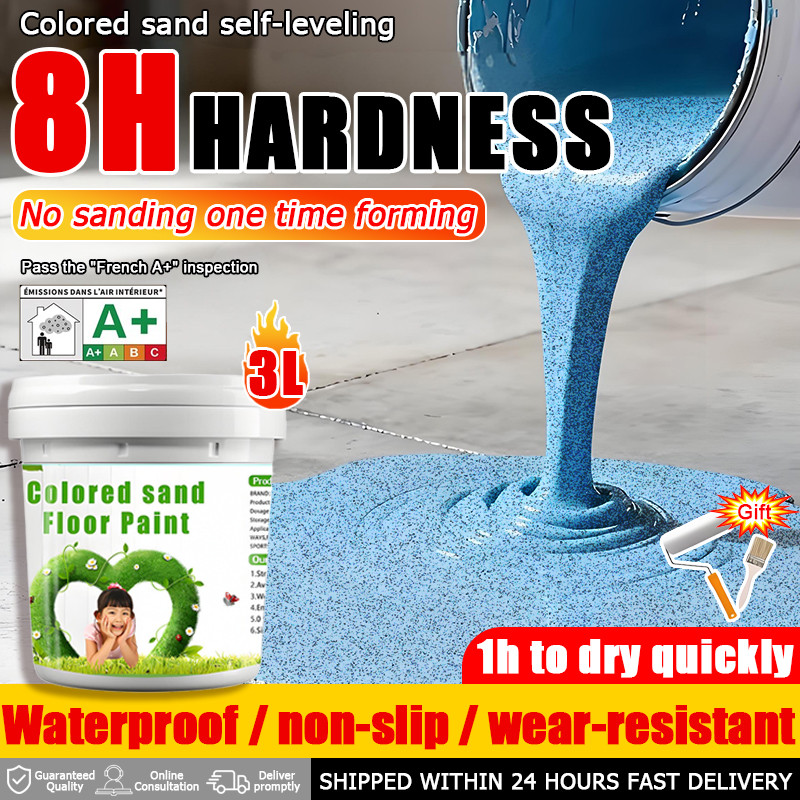 【malaysia stock】epoxy floor paint epoxy sand floor paint epoxy coloured ...